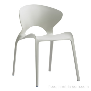Chaise en plastique de salle à manger empilable de loisirs de conception moderne